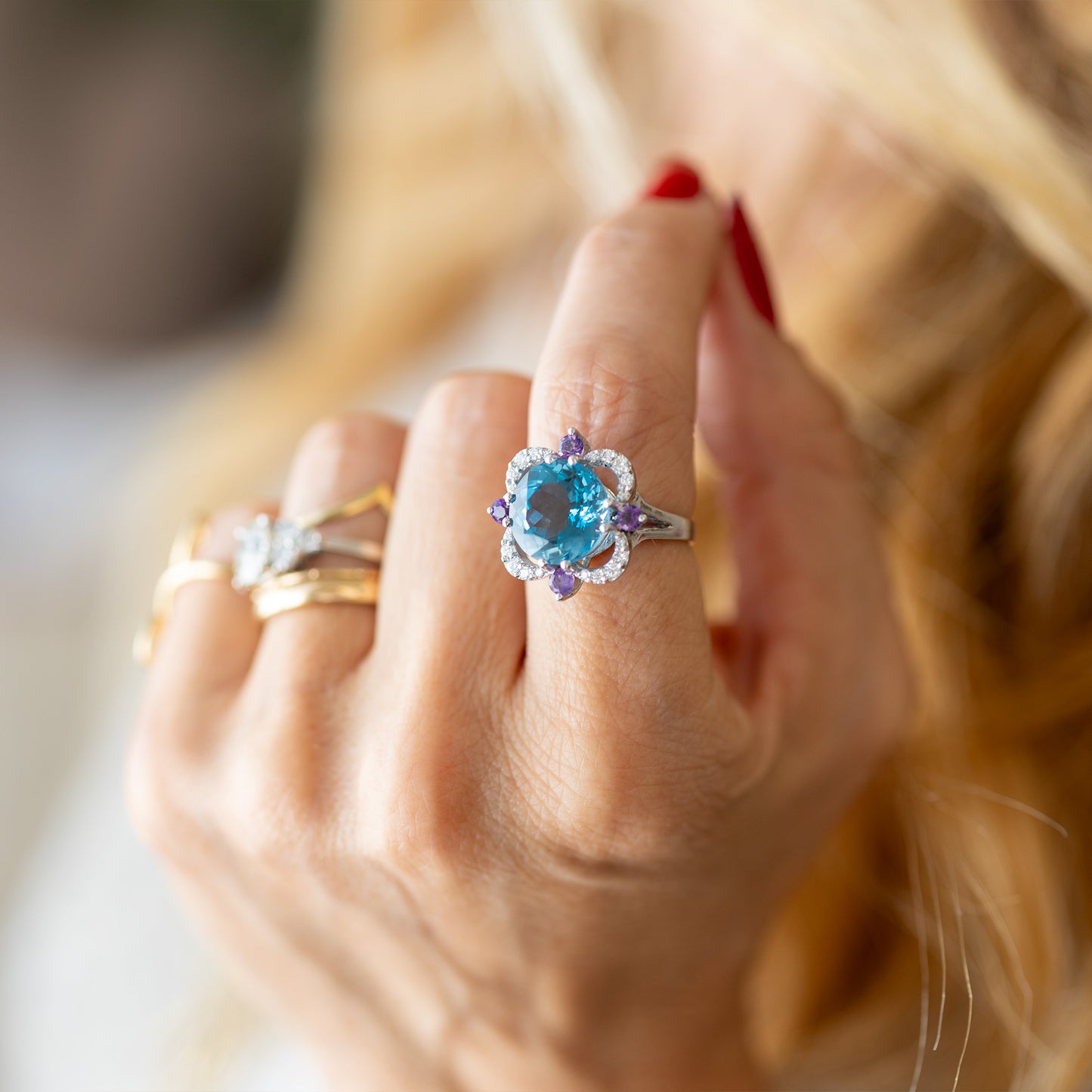 Anello Charleston Topazio