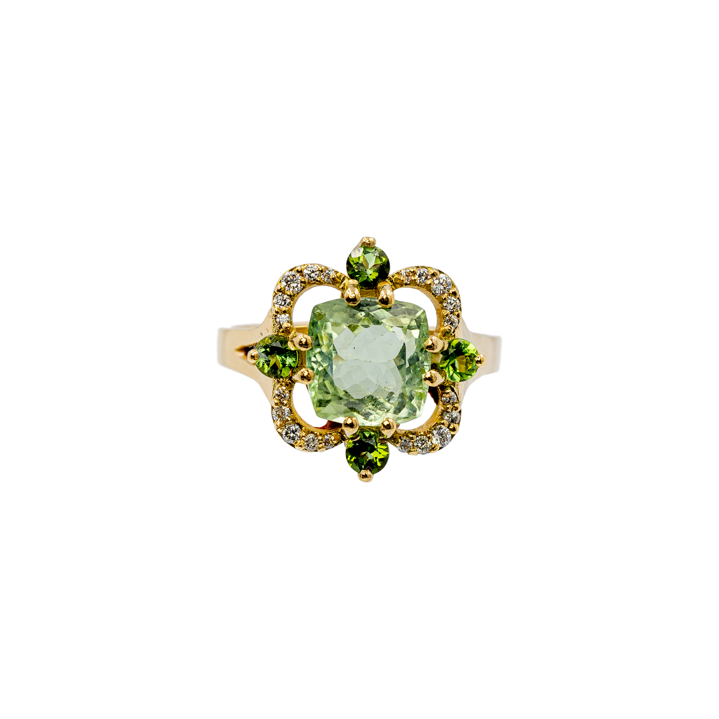 Anello Charleston Prasiolite