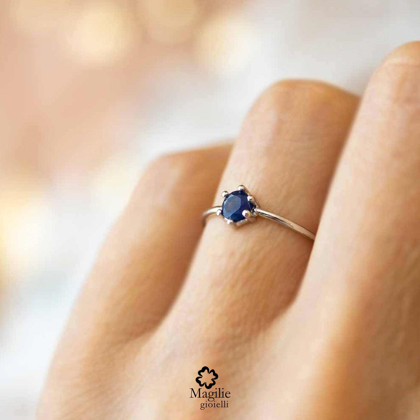 Anello Candy Zaffiro Blu