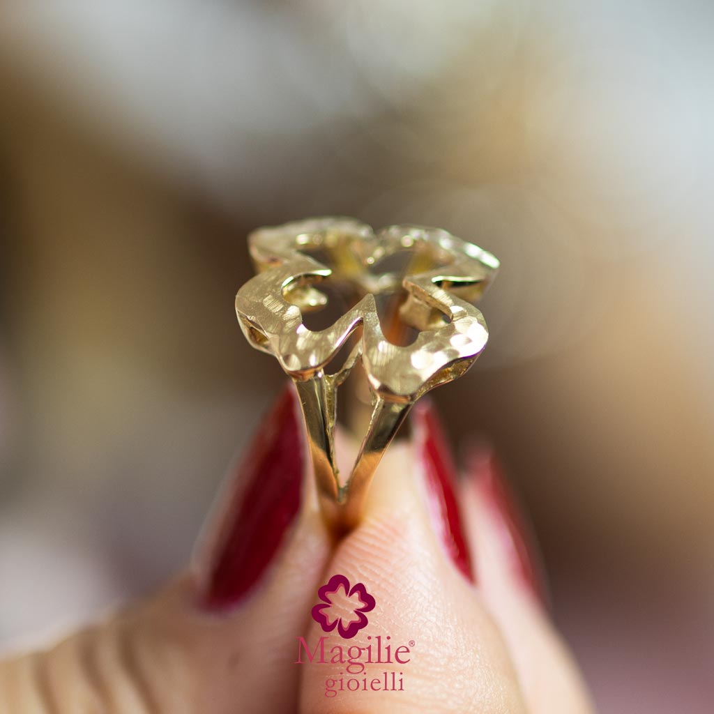 Anello Portafortuna oro giallo
