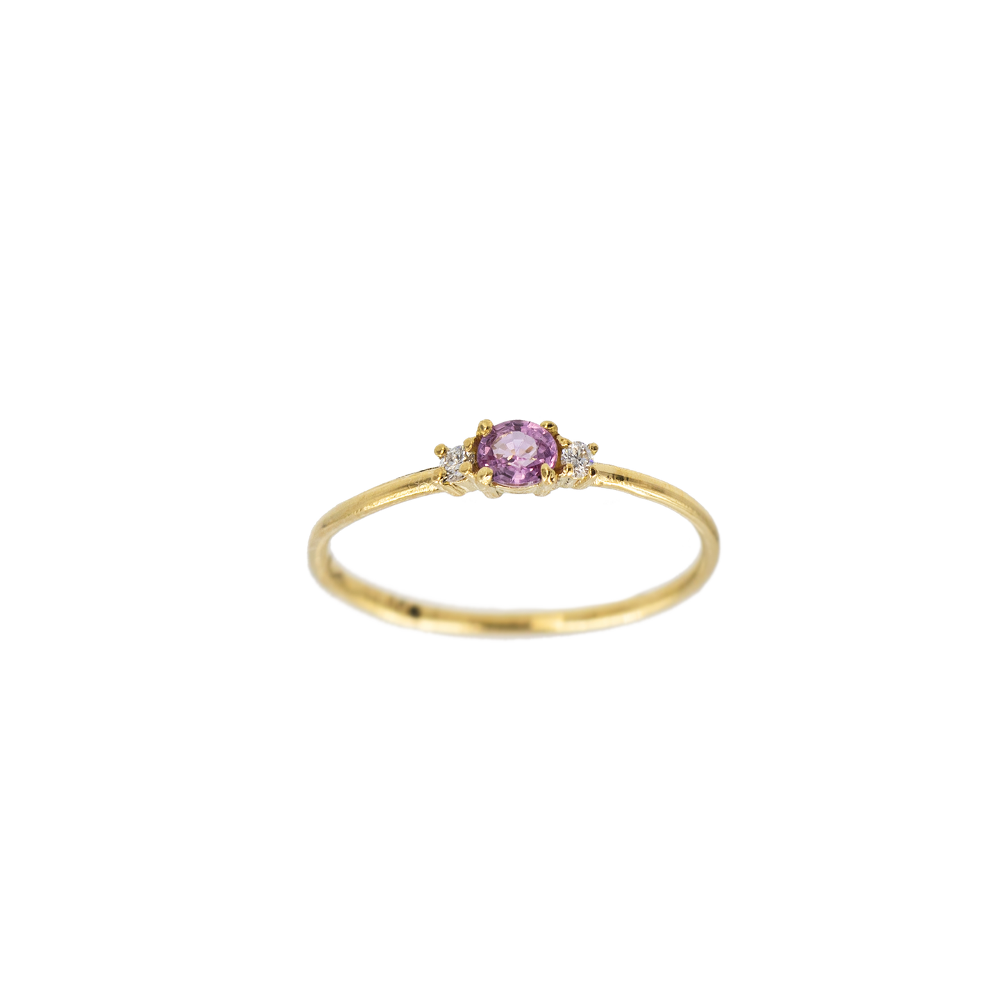 Anello Bubble Zaffiro Rosa