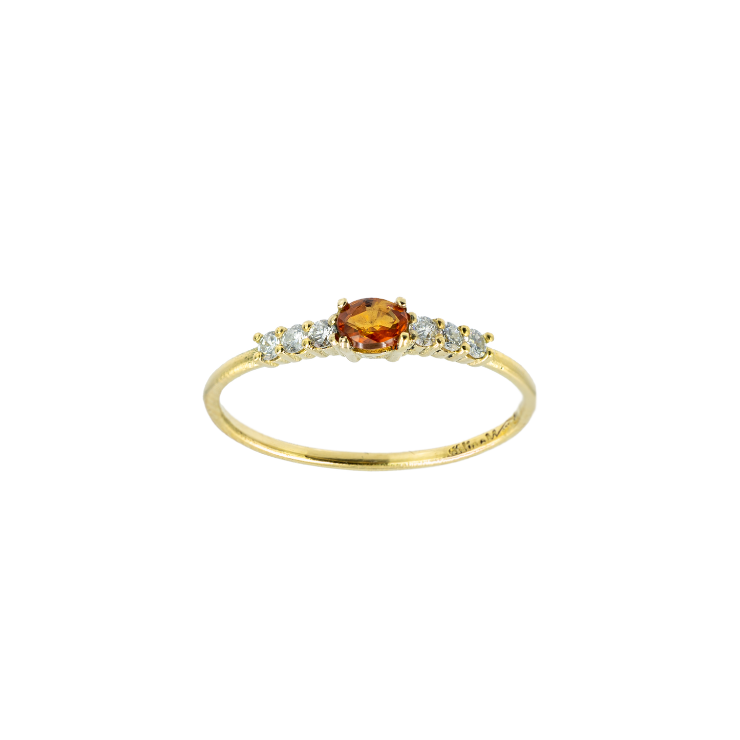 Anello Bubble Zaffiro Mandarino