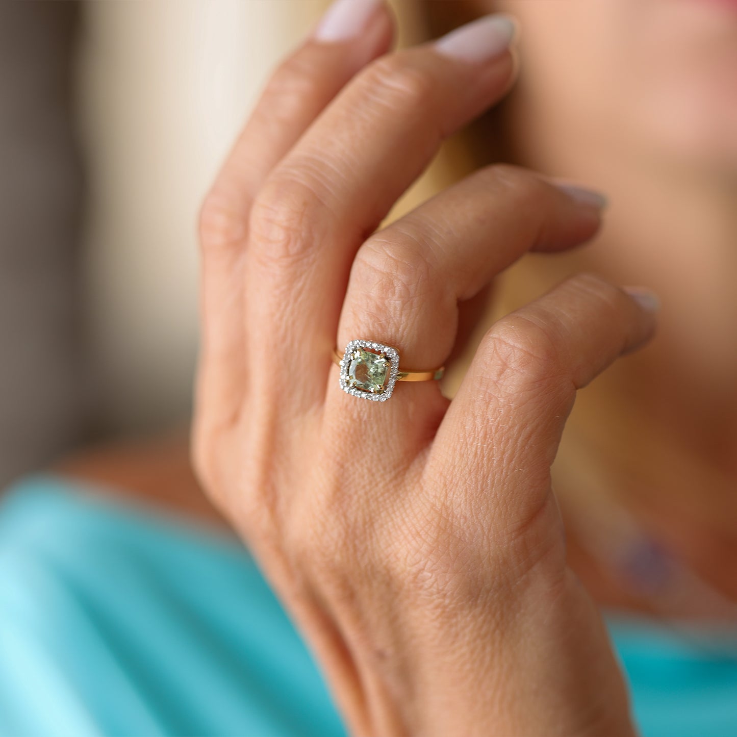 Anello Filo d'Aria Tormalina