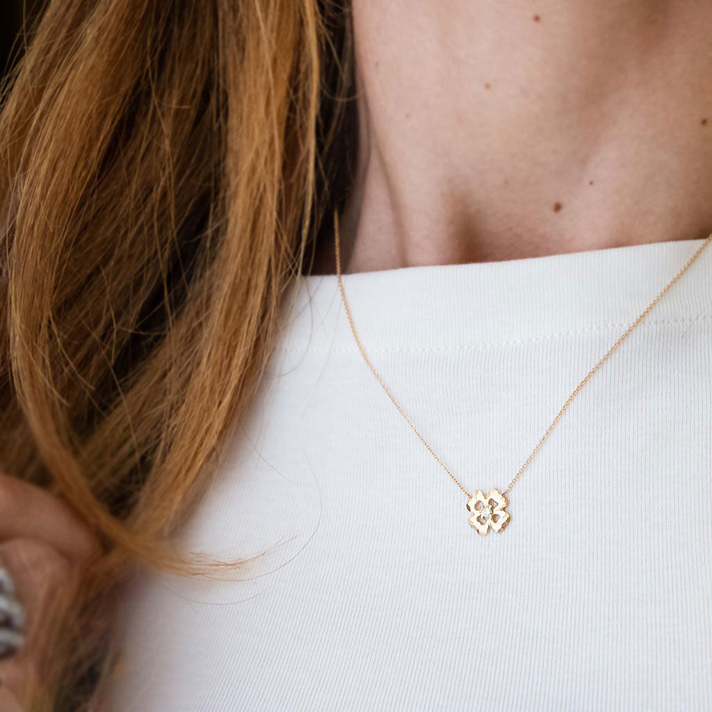Collier Quadrifoglio Diamante