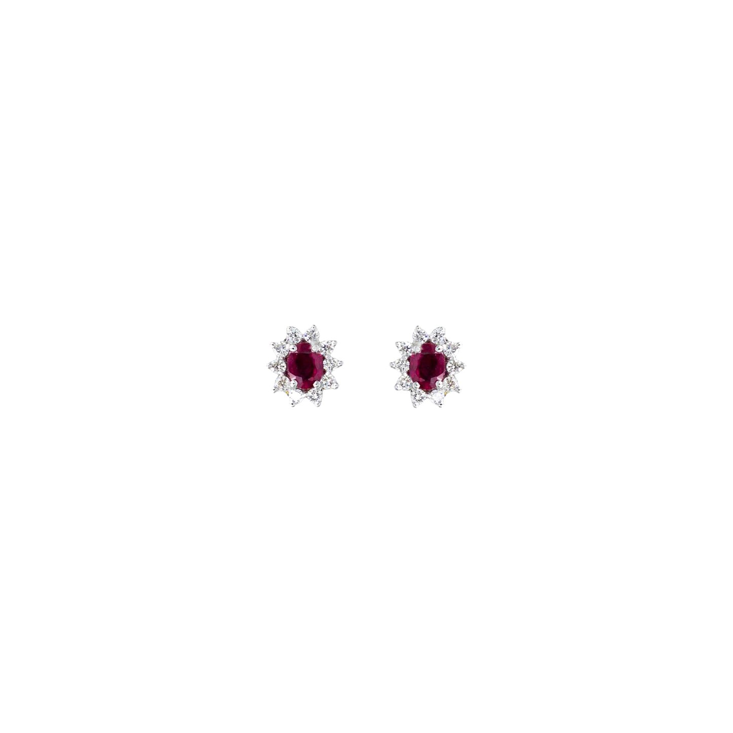 Orecchini Petit Fleur Rubino