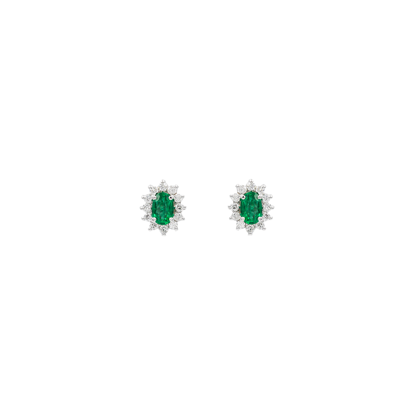 Orecchini Petit Fleur Smeraldo