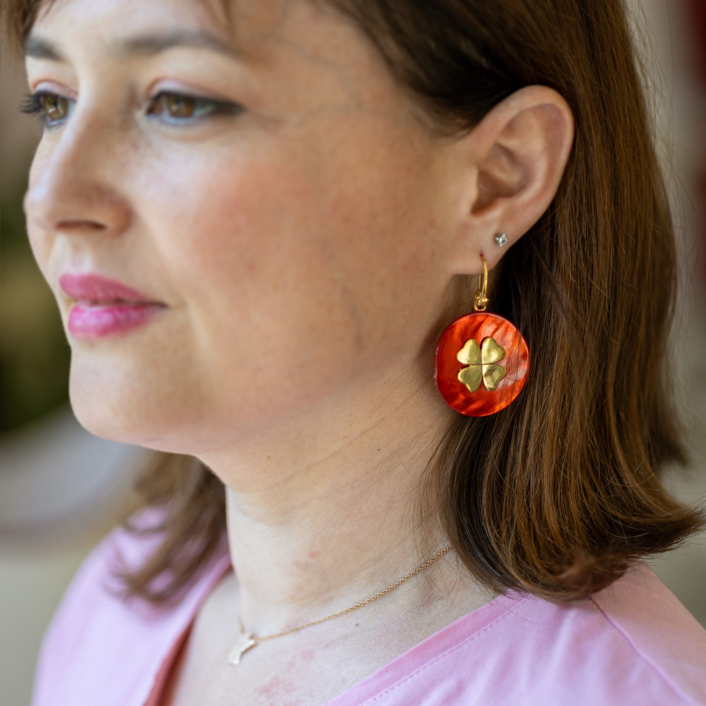 Orecchini Portafortuna Color Limone