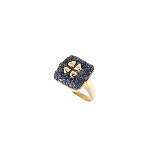 Anello Cocktail Ring Blu Imperial
