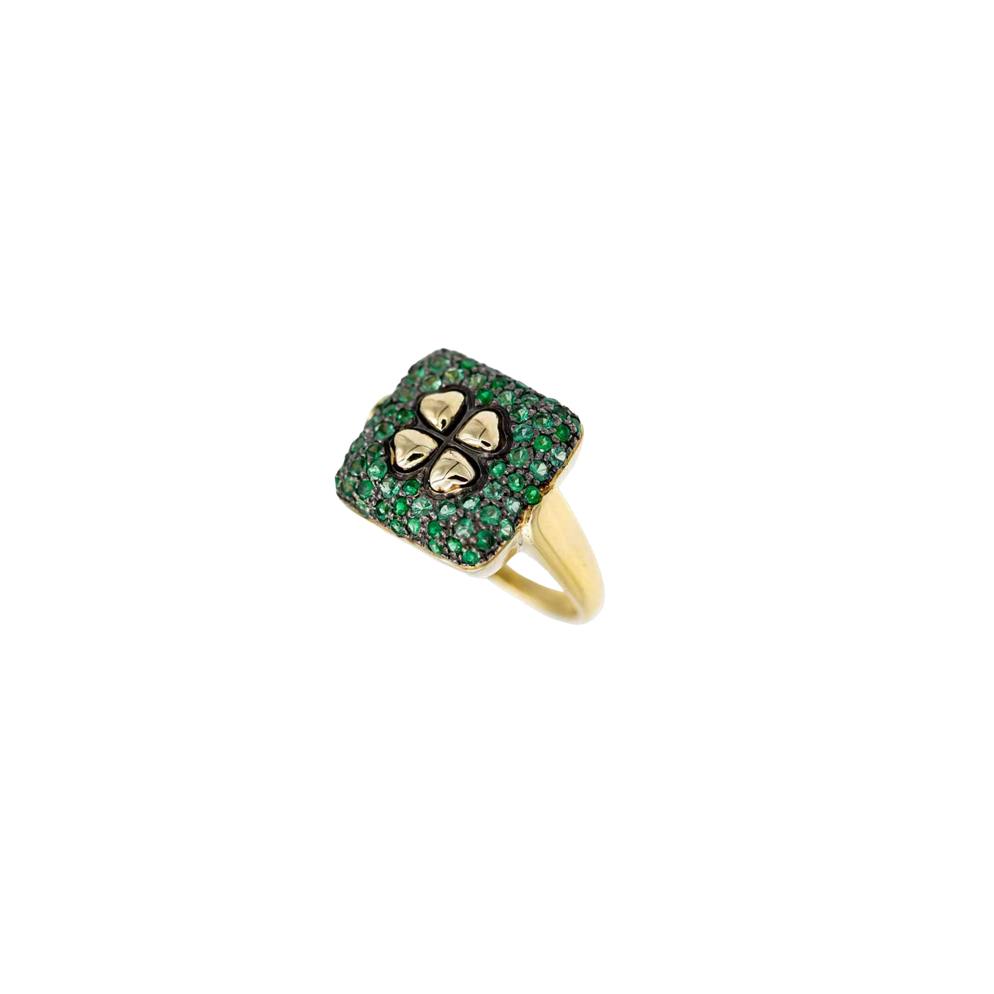 Anello Cocktail Ring Green Imperial