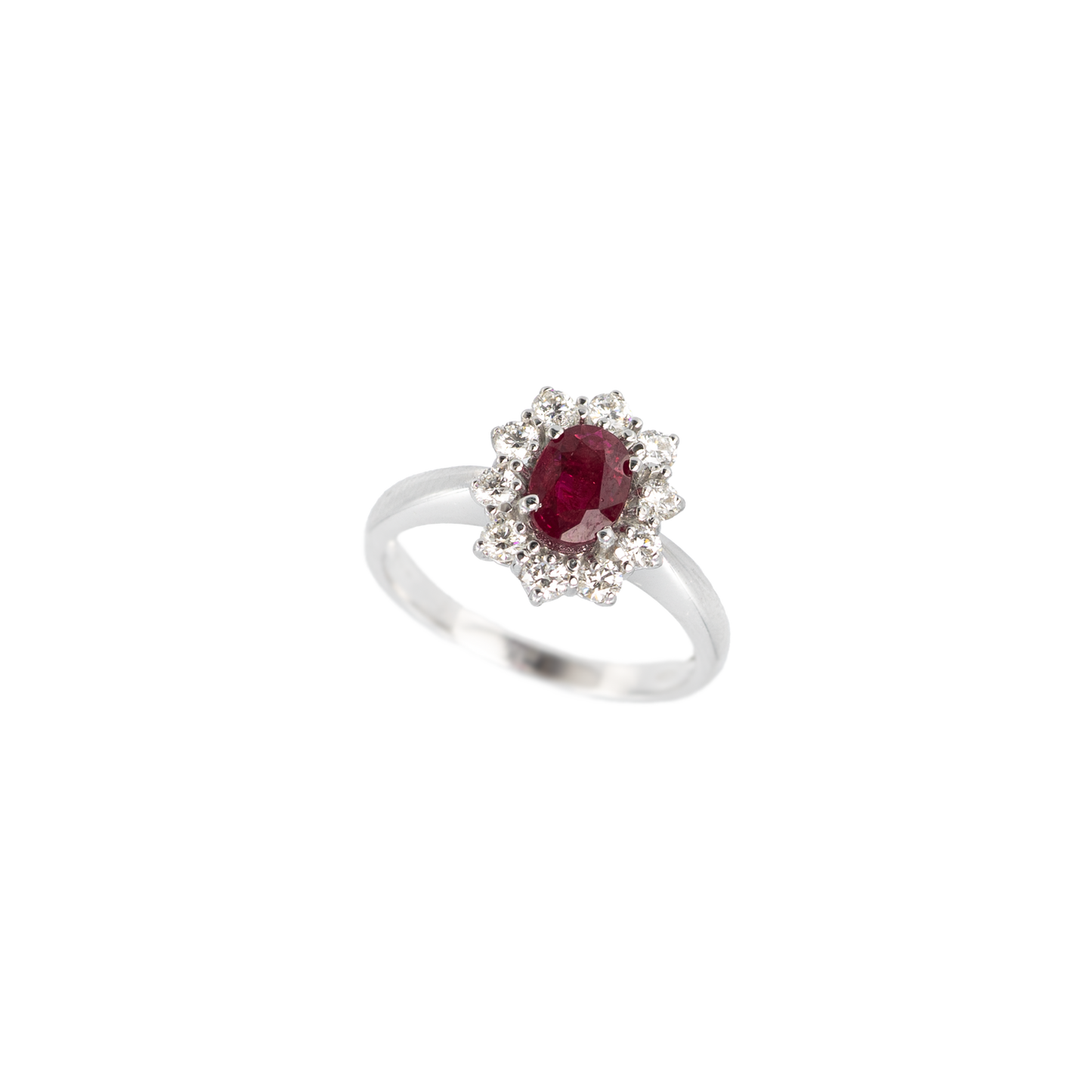 Anello Moyenne Fleur Rubino