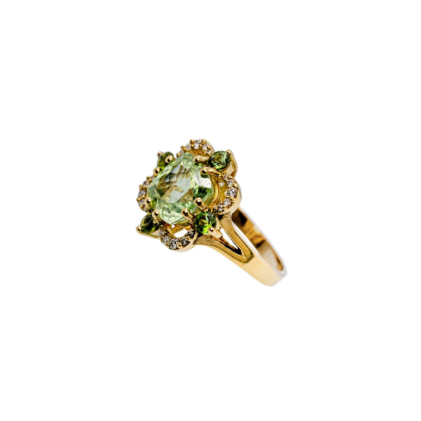 Anello Charleston Prasiolite