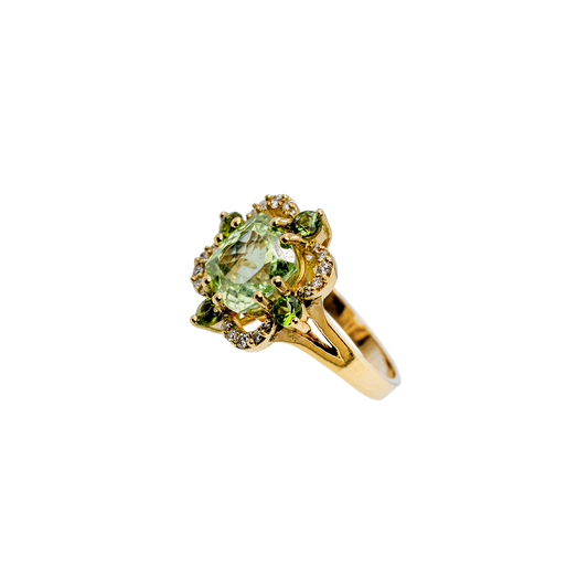 Anello Charleston Prasiolite