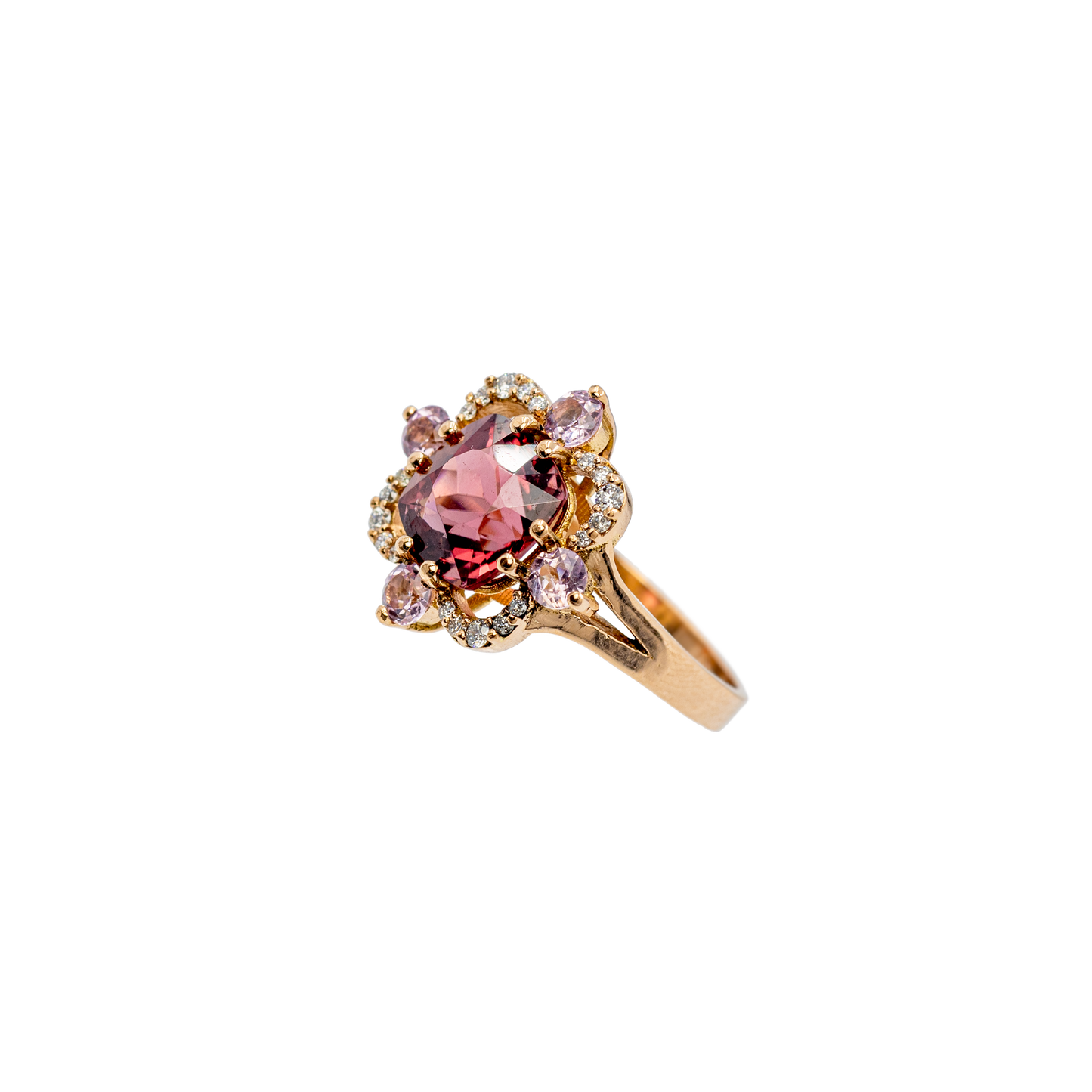 Anello Charleston Rubellite