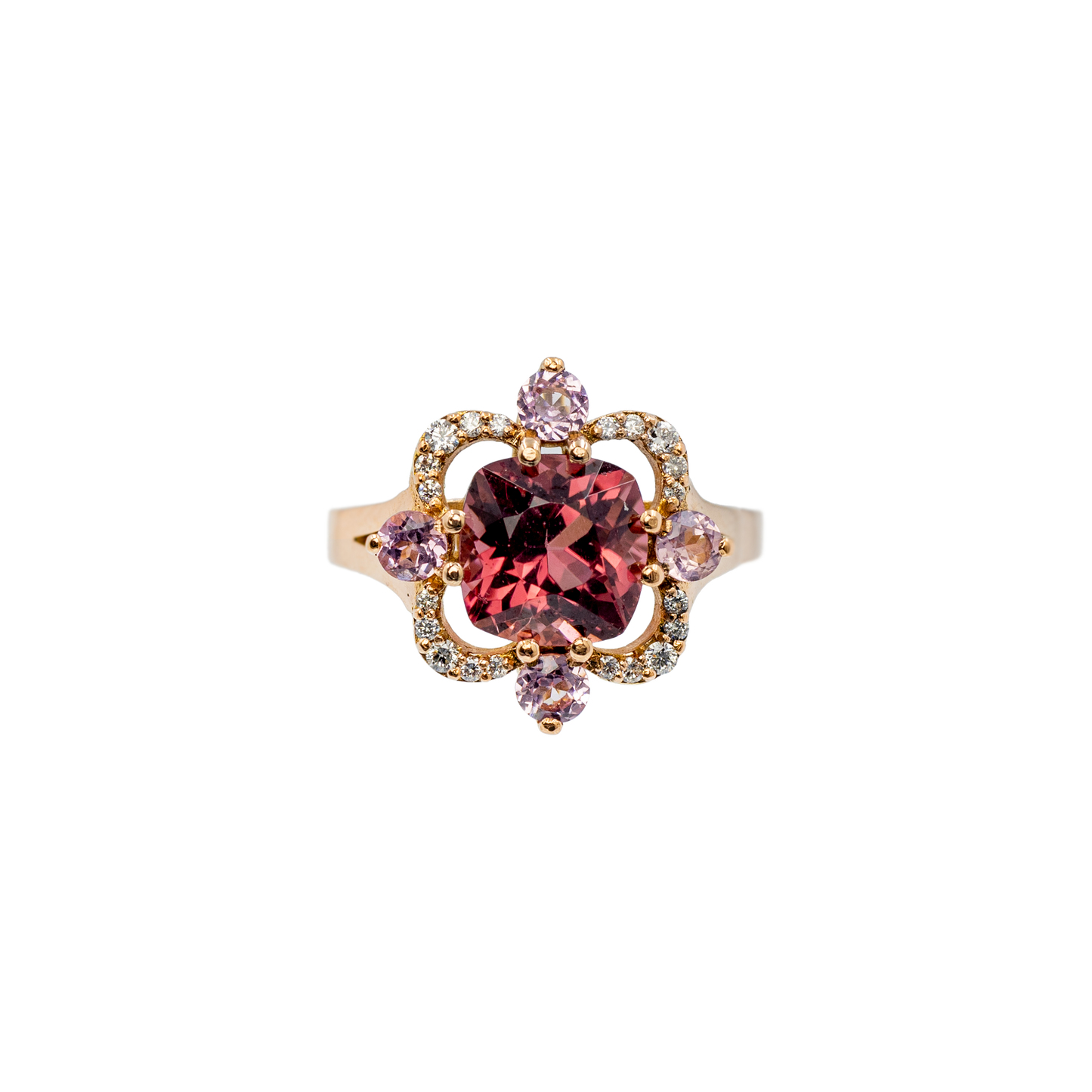 Anello Charleston Rubellite