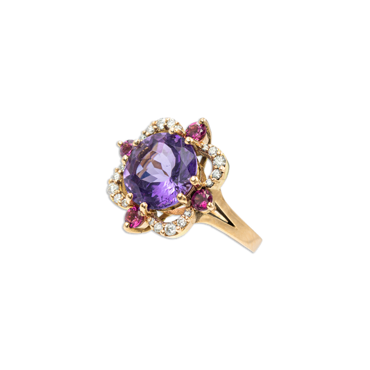 Anello Charleston Ametista