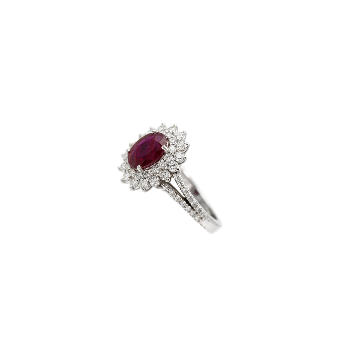Anello Grande Fleur Rubino