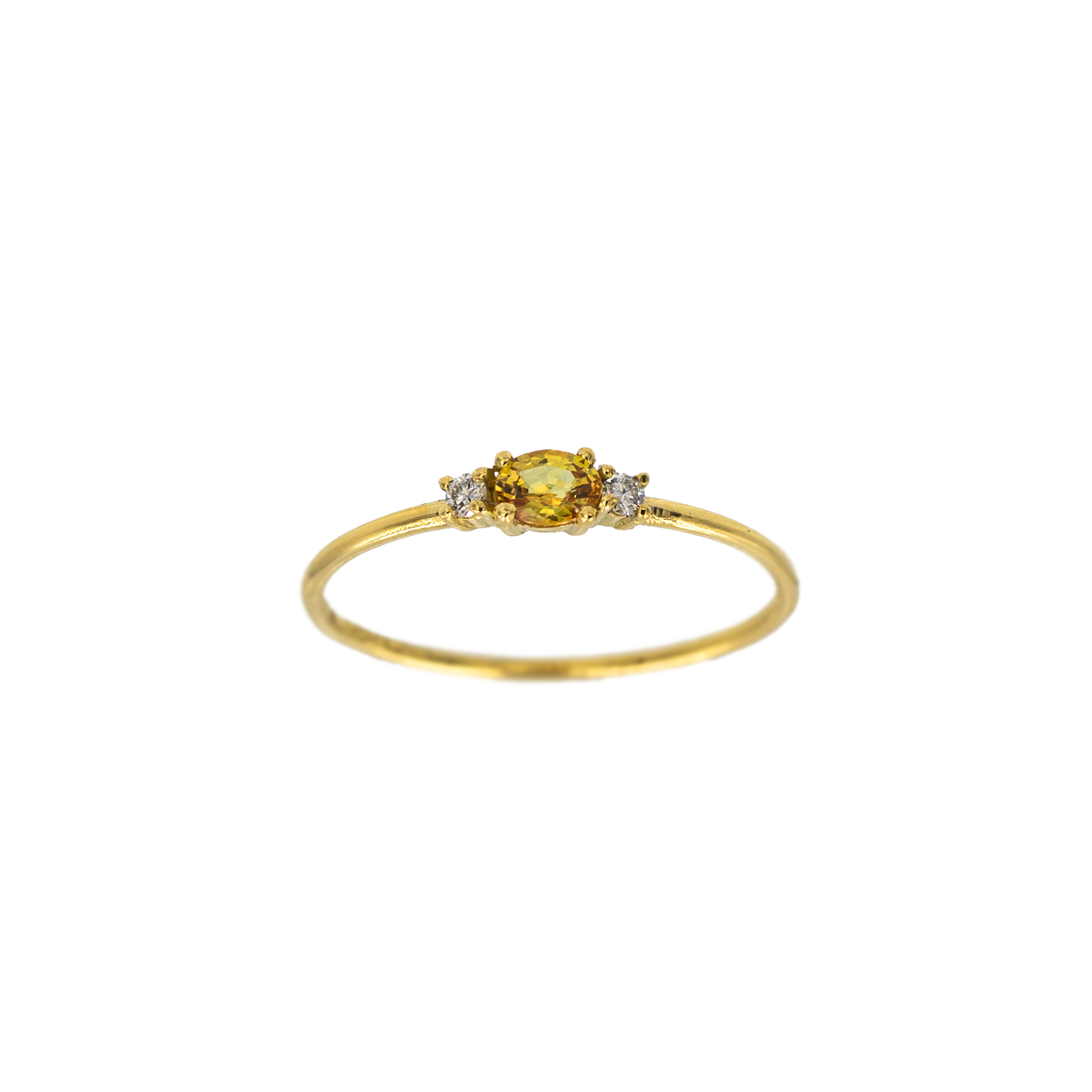 Anello Bubble Zaffiro Giallo