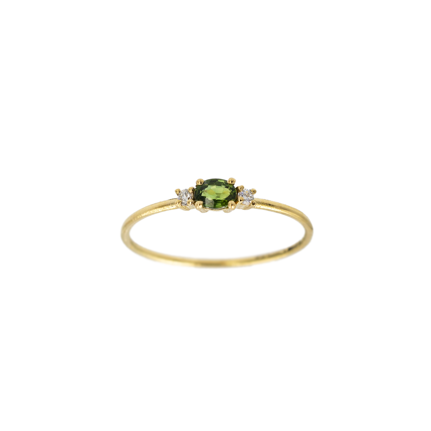 Anello Bubble Zaffiro Verde