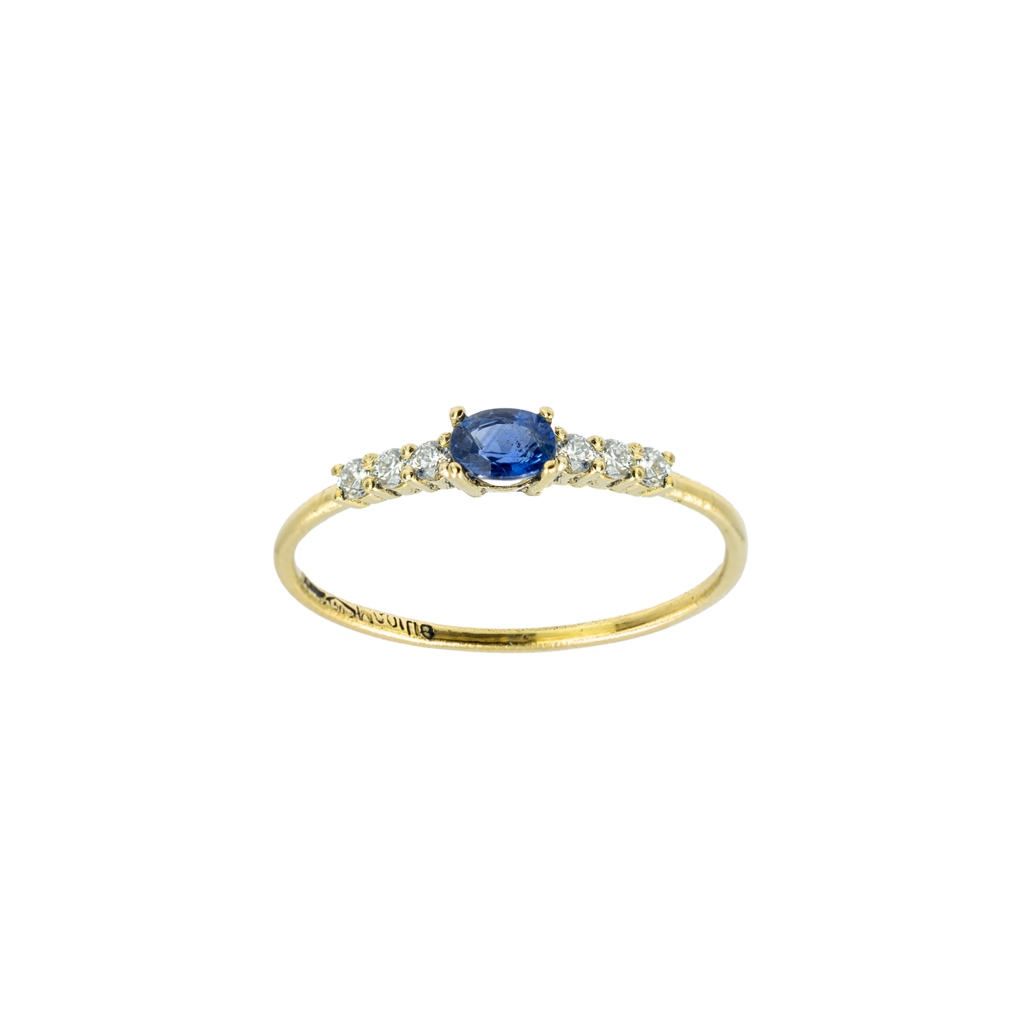 Anello Bubble Zaffiro Blu