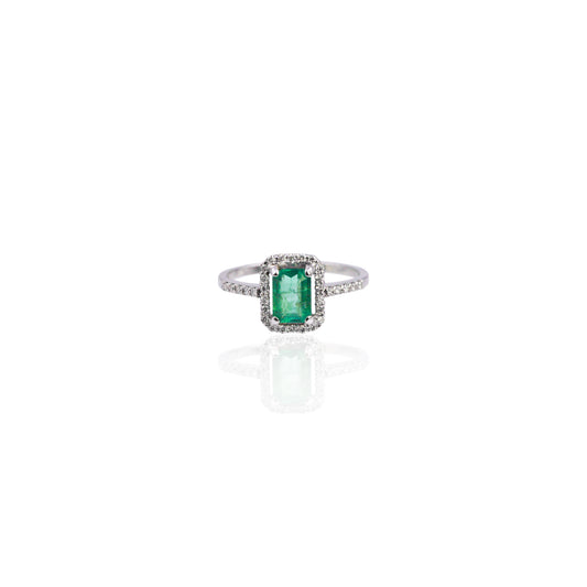 Anello Filo d'Aria Smeraldo