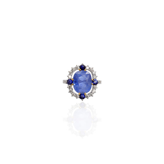 Anello Filo d'Aria Zaffiro