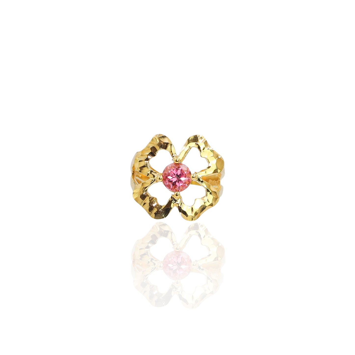 Anello Portafortuna Tormalina Rosa