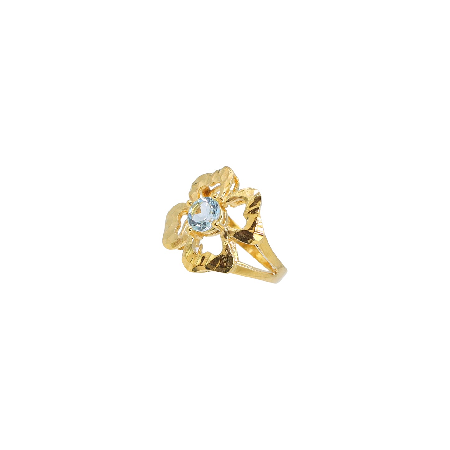 Anello Portafortuna Topazio Sky
