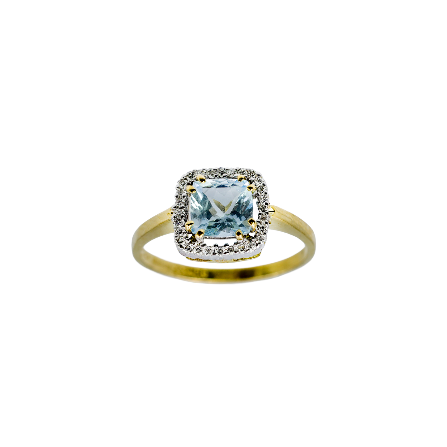 Anello Filo d'Aria Acquamarina