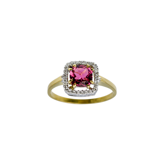 Anello Filo d'Aria Rubellite