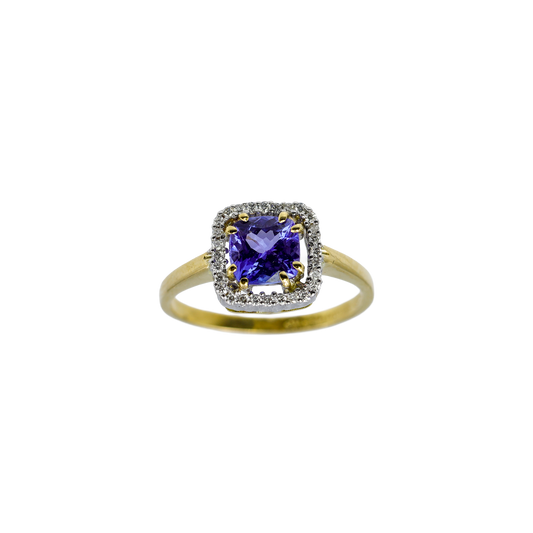 Anello Filo d'Aria Tanzanite