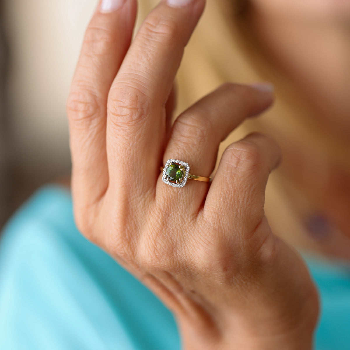 Anello Filo d'Aria Tormalina