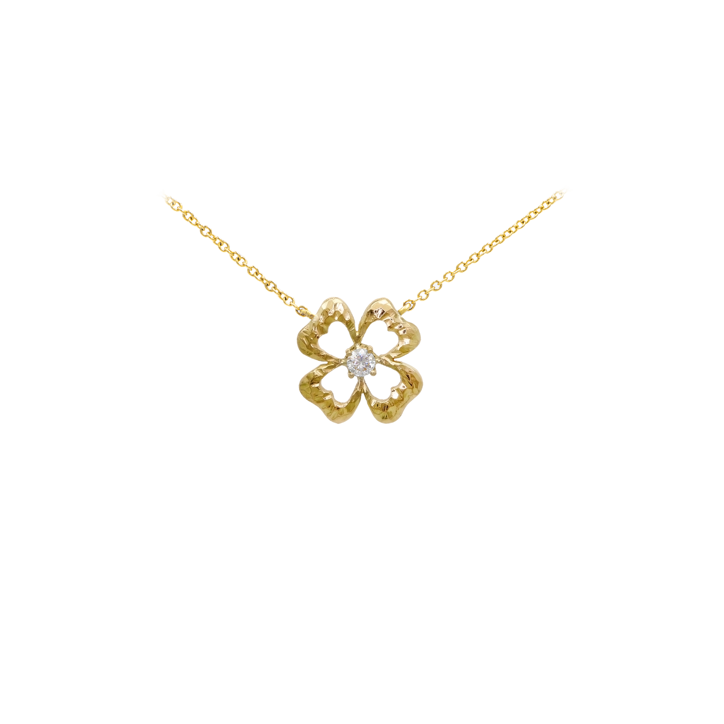 Collier Quadrifoglio oro e diamante