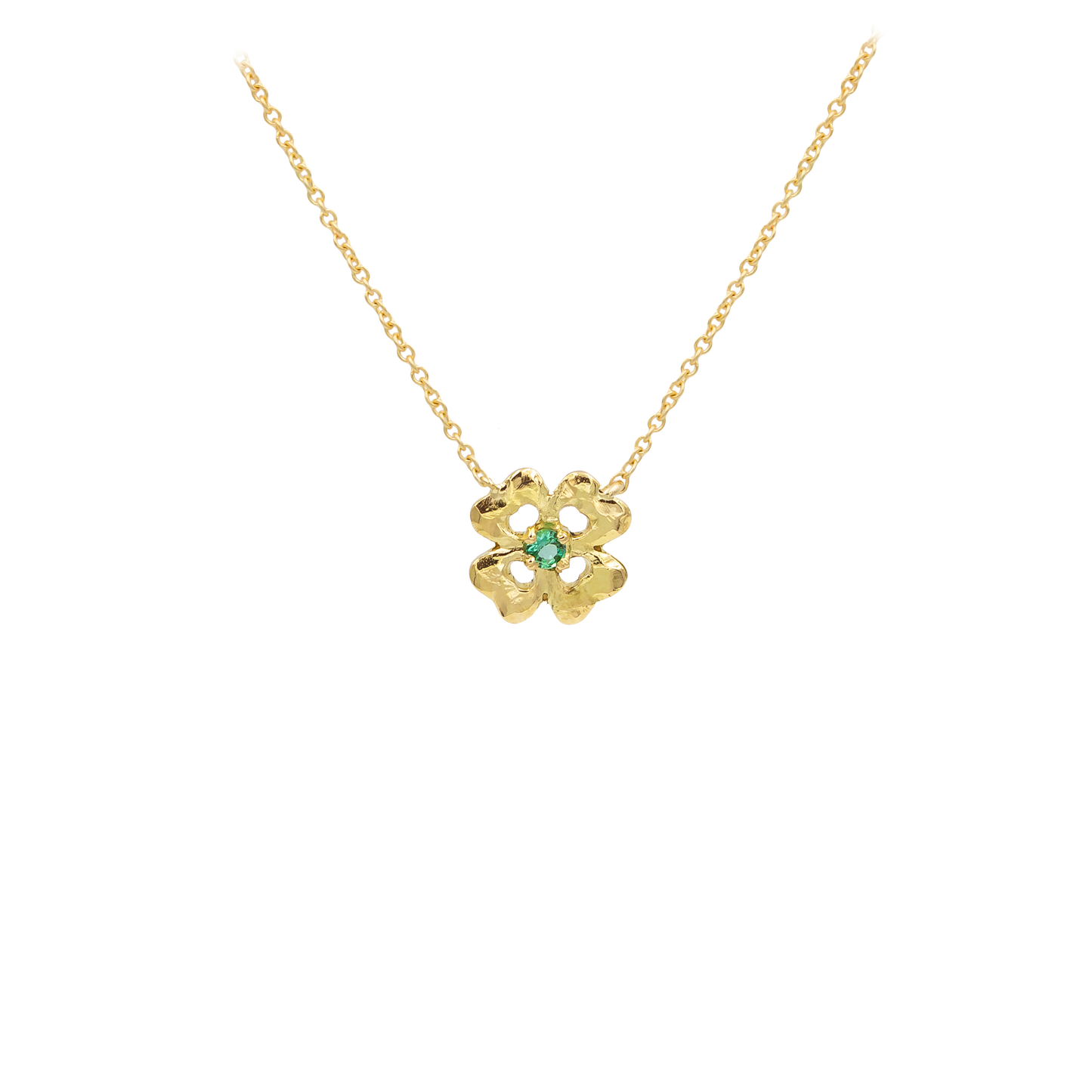 Collier Quadrifoglio con Smeraldo