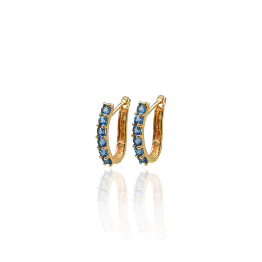 Orecchini Ellisse Blu London