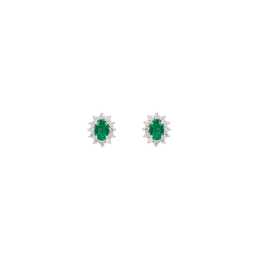 Orecchini Petit Fleur Smeraldo