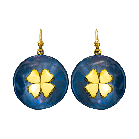 Orecchini Portafortuna Color Blu