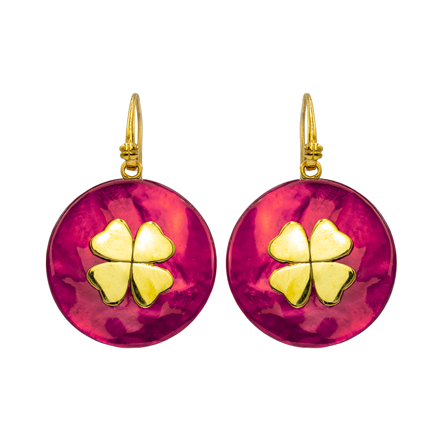 Orecchini Portafortuna Color Magenta