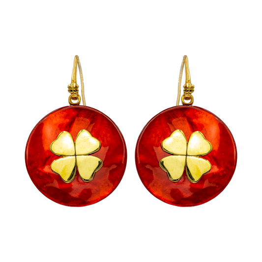 Orecchini Portafortuna Color Rossi