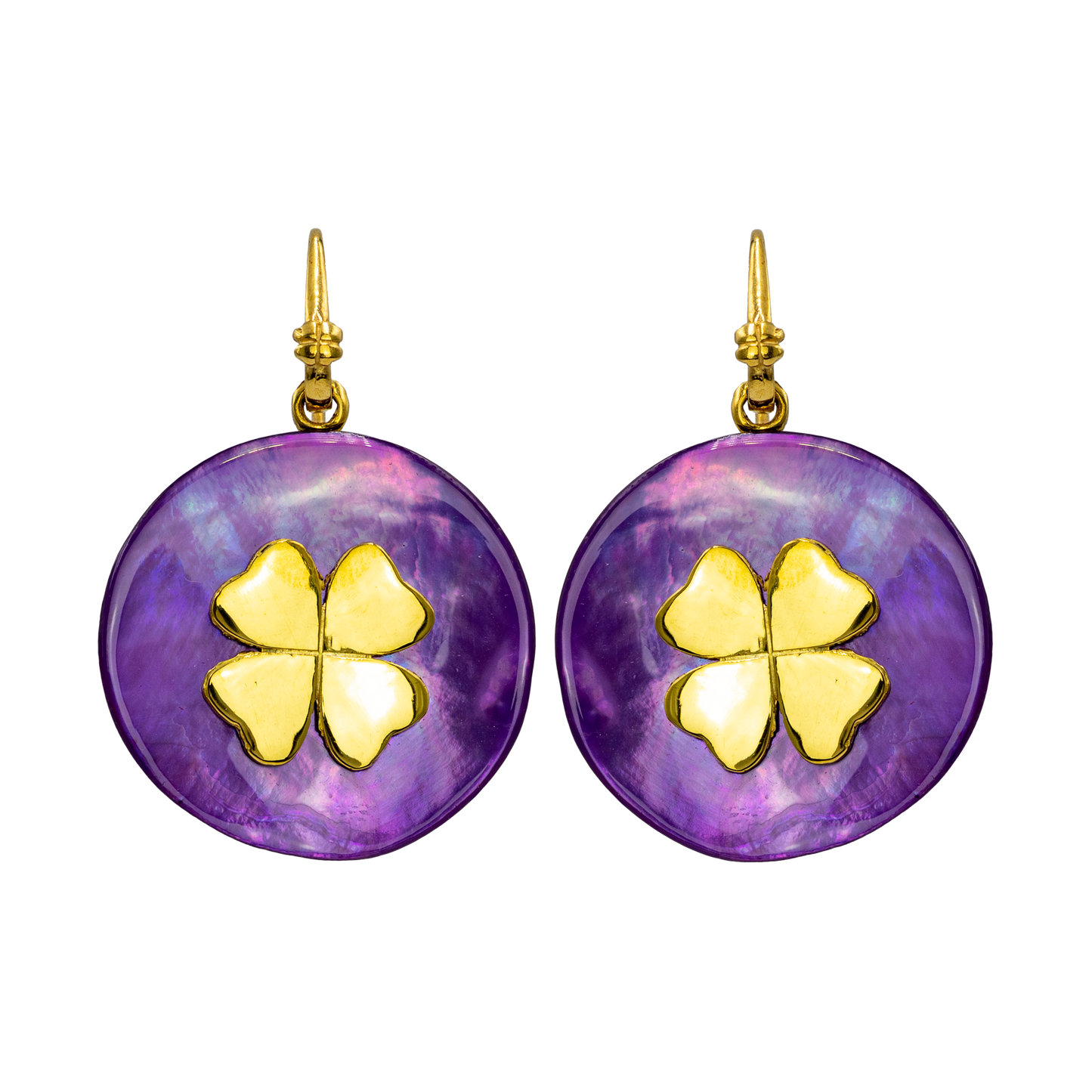 Orecchini Portafortuna Color Viola