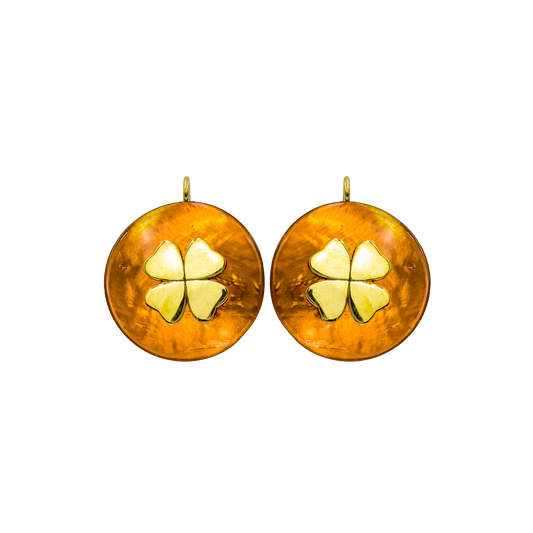 Orecchini Portafortuna Color Arancione