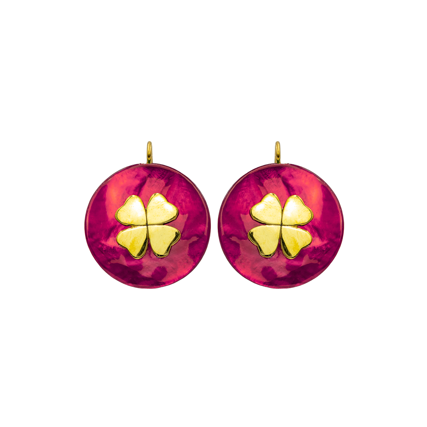 Orecchini Portafortuna Color Magenta