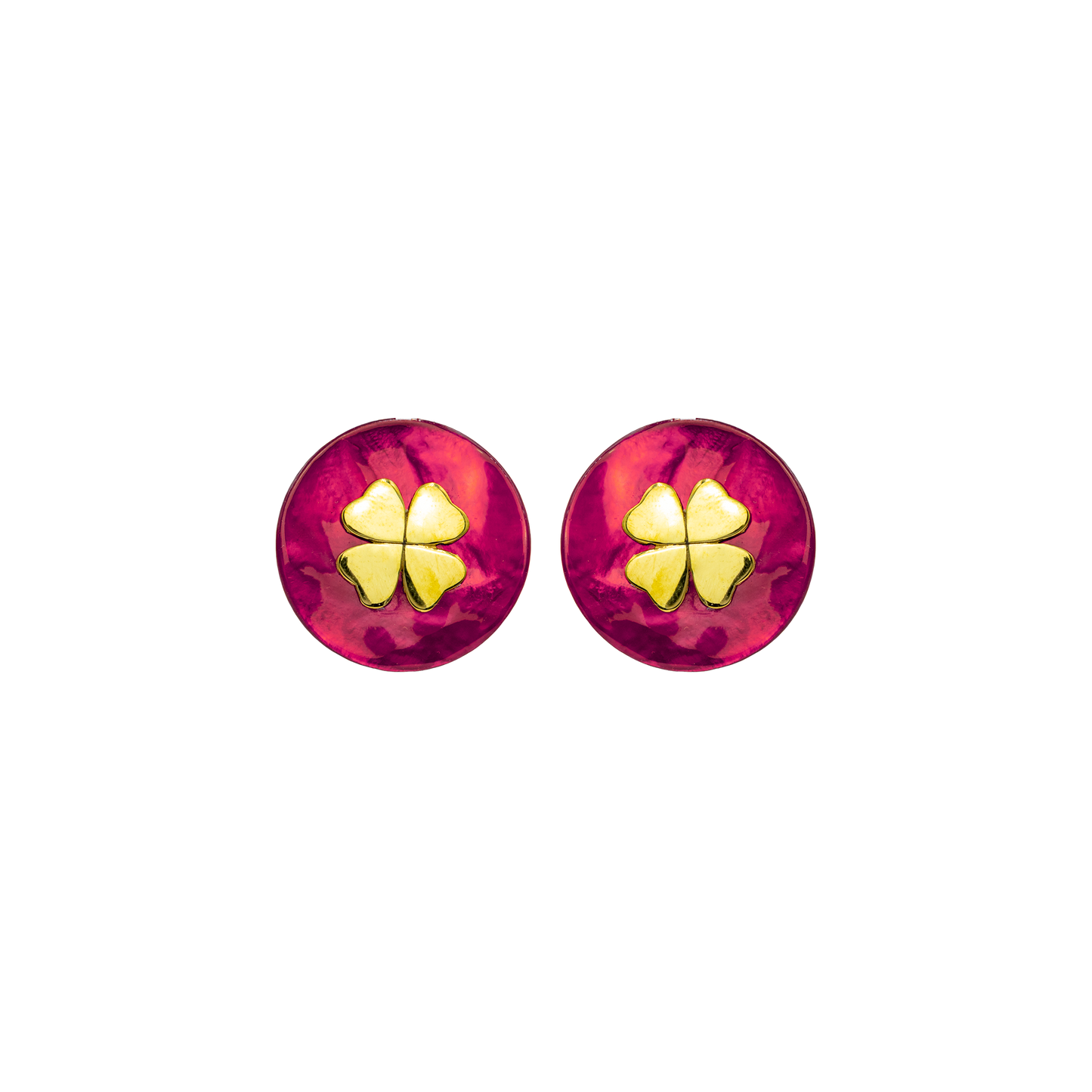 Orecchini Portafortuna Color Magenta