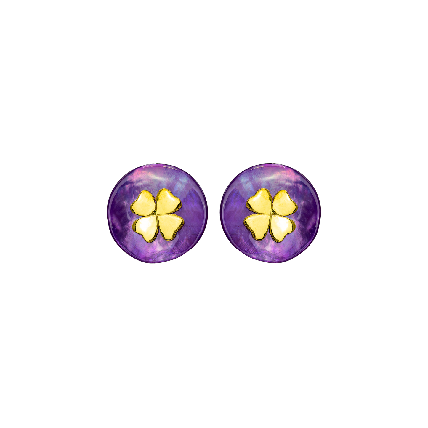 Orecchini Portafortuna Color Viola