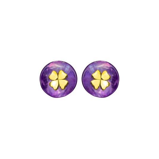 Orecchini Portafortuna Color Viola