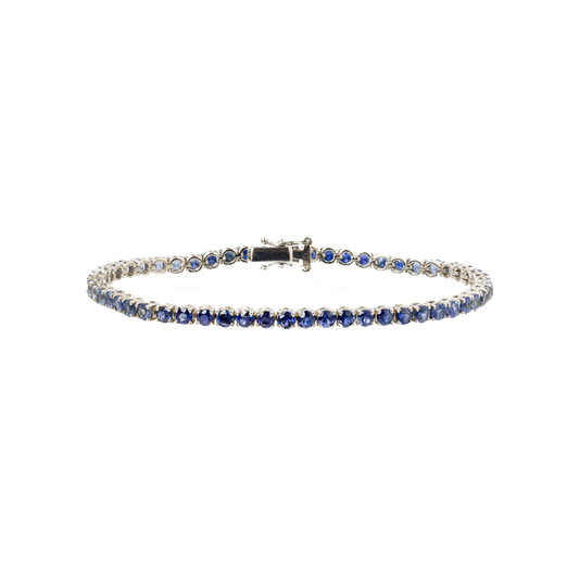 Bracciale Tennis Zaffiri Blu