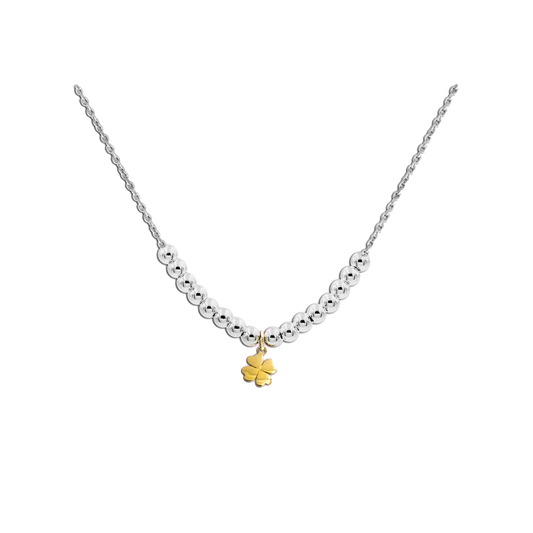 Collier Demi Beads Quadrifoglio