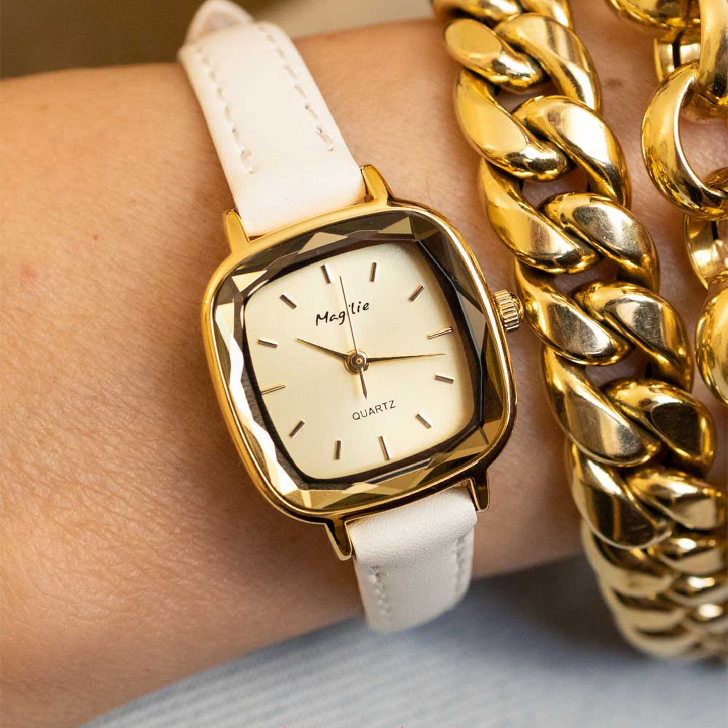 Orologio Crystal Bianco