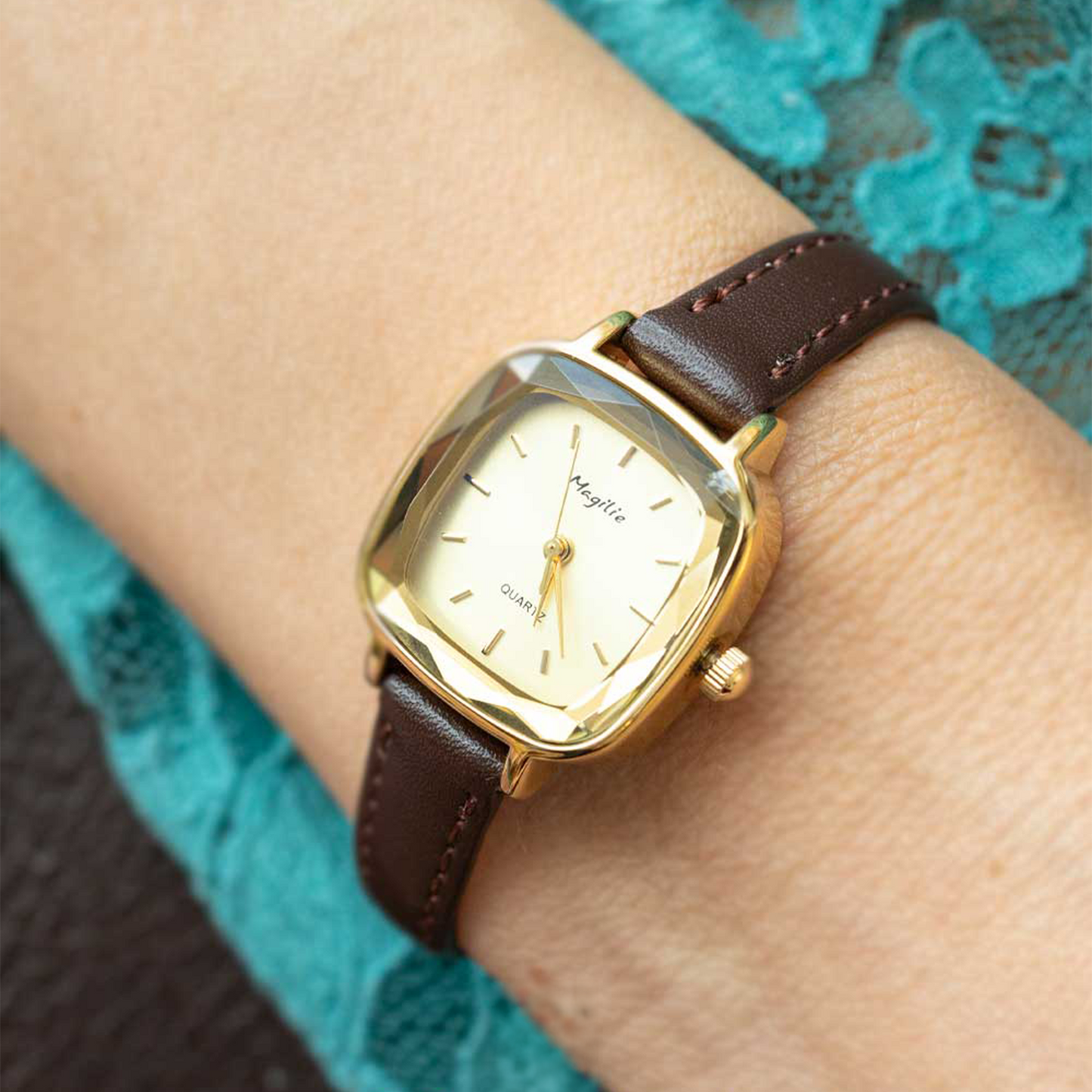 Orologio Crystal Marrone