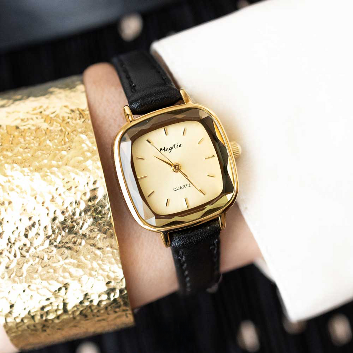 Orologio Crystal Nero