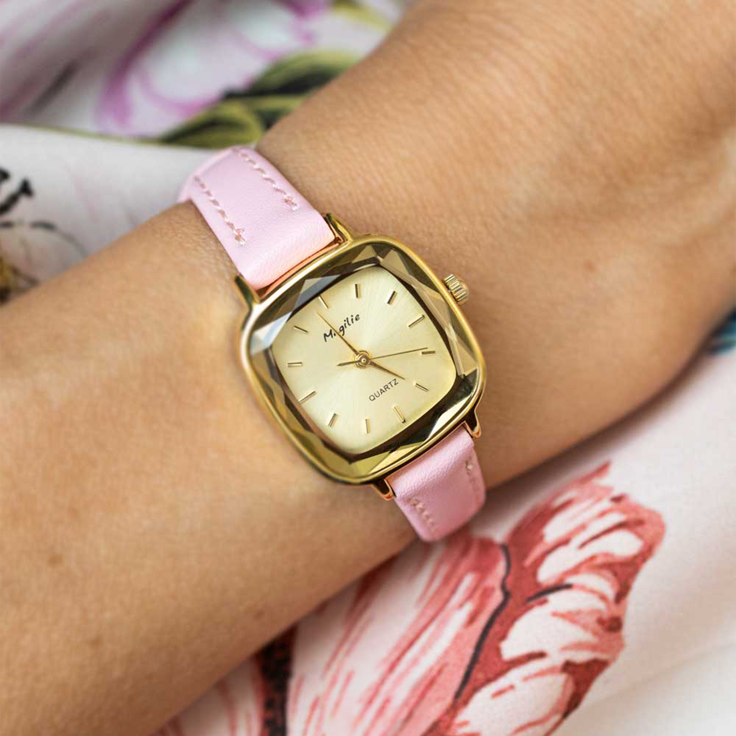 Orologio Crystal Rosa